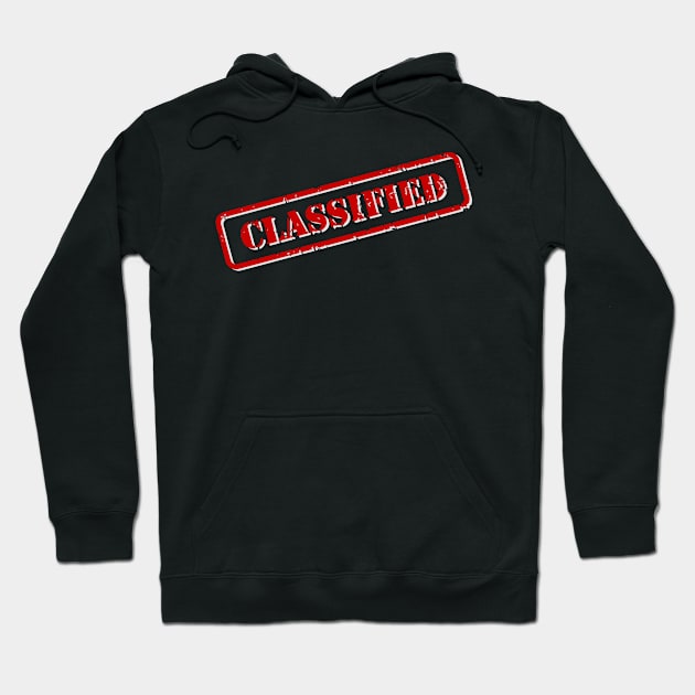 Classified Stamp Hoodie by THP Creative
